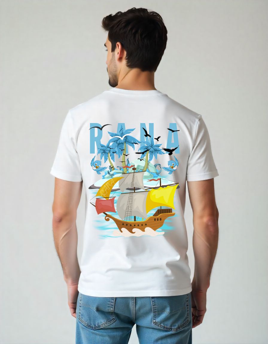 β¨ Adventure White Premium Standard Crew T-Shirt