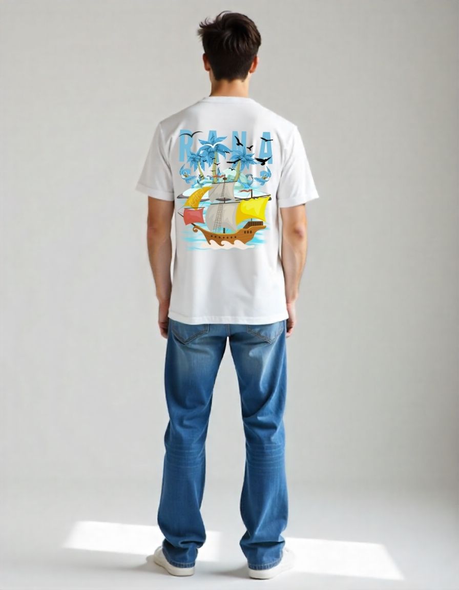 β¨ Adventure White Premium Standard Crew T-Shirt