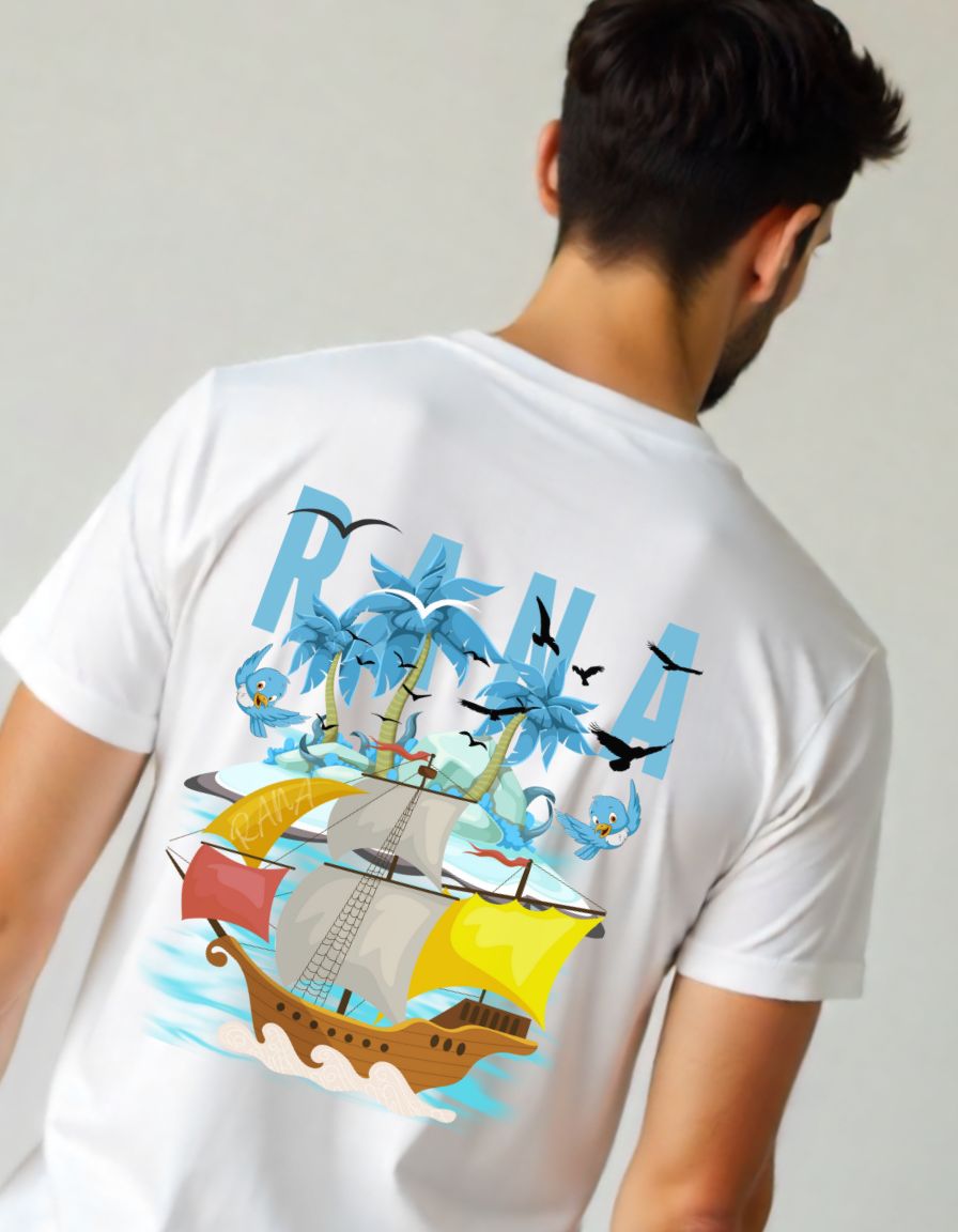 β¨ Adventure White Premium Standard Crew T-Shirt
